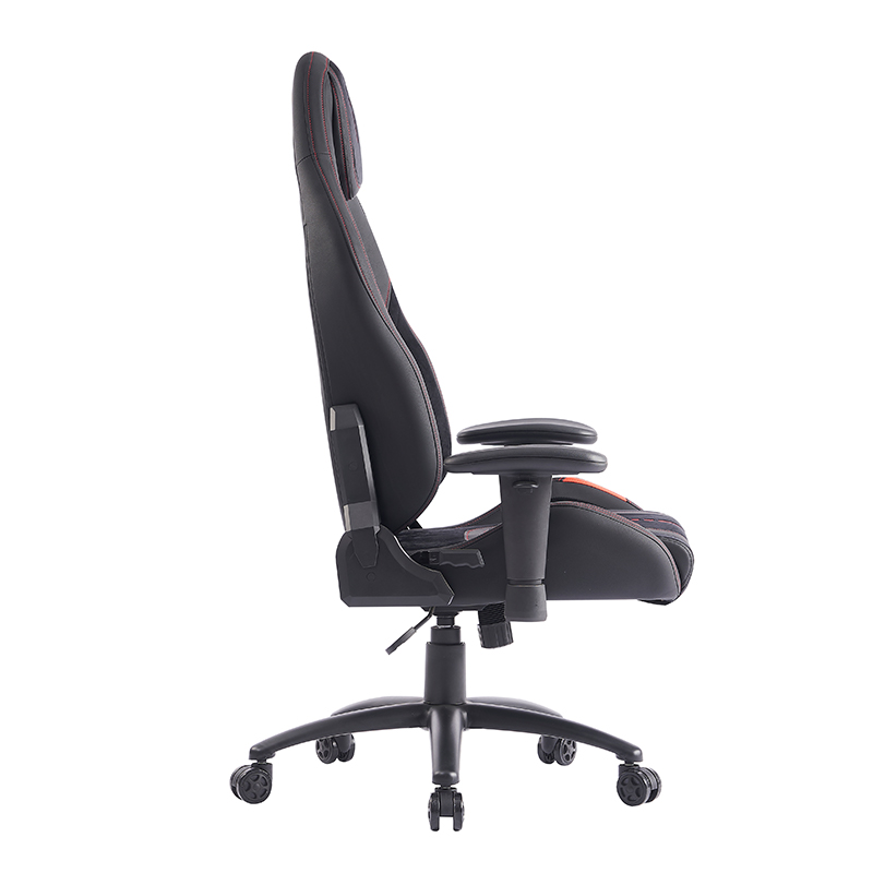 XL-1057 2D Lakťová opierka čierna brúsená koža ergonomická herná stolička